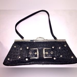 Black Alligator Clutch
